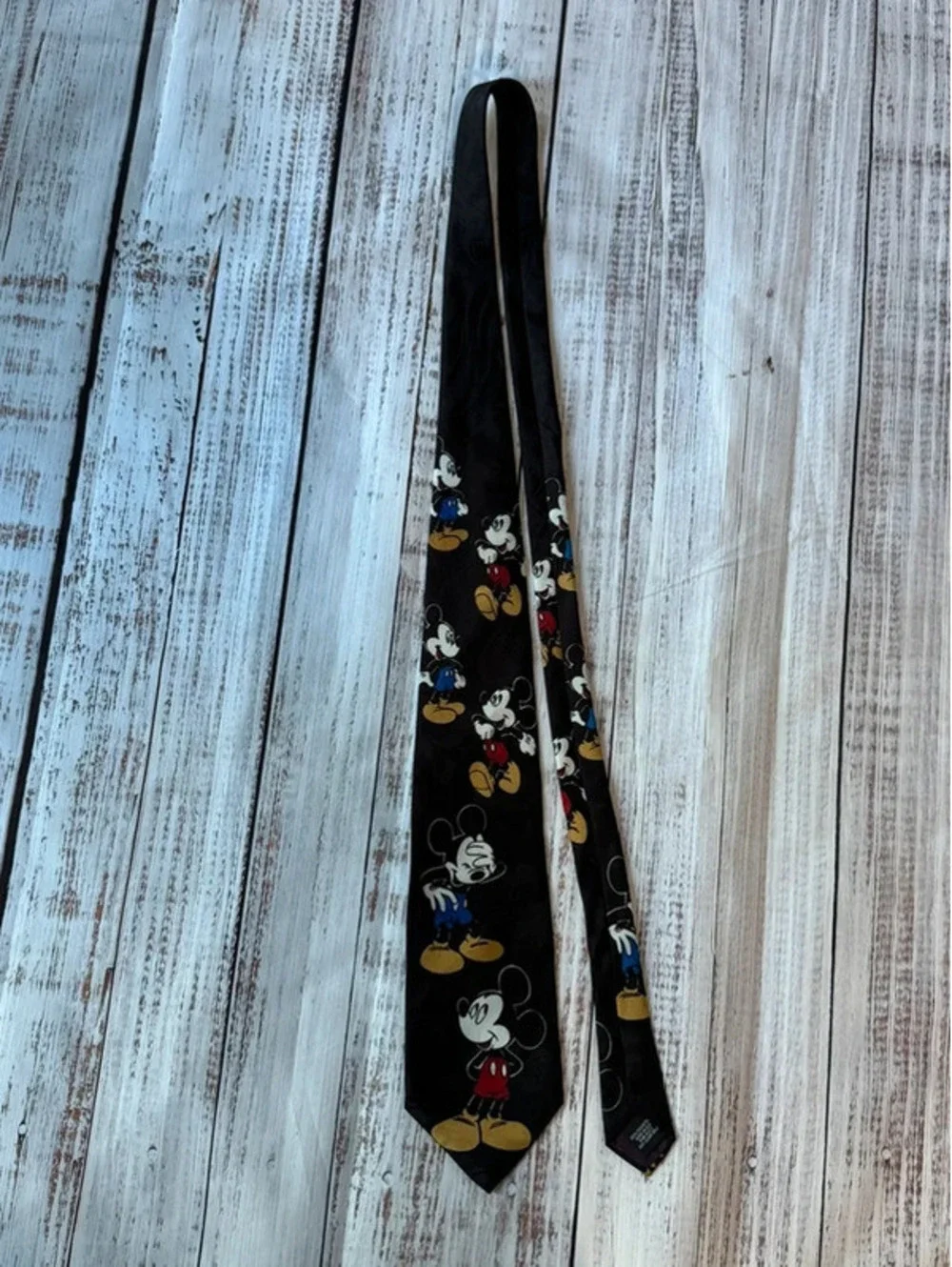 Mickey Unlimited Mens Necktie Tie  Mickey Mouse Black 57